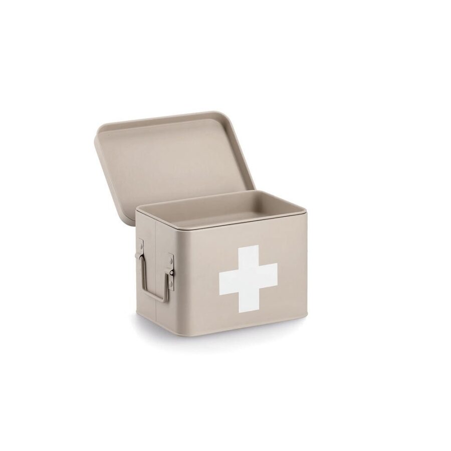 Medizinbox, Metall, beige – Ansicht 3