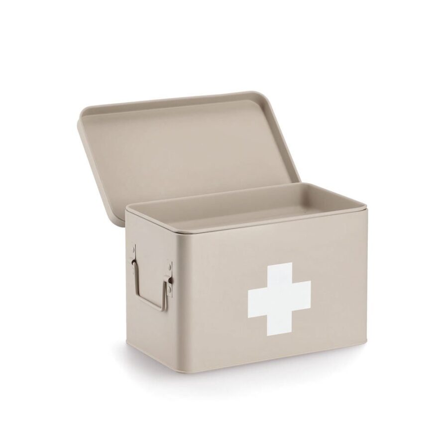 Medizinbox, Metall, beige – Ansicht 6