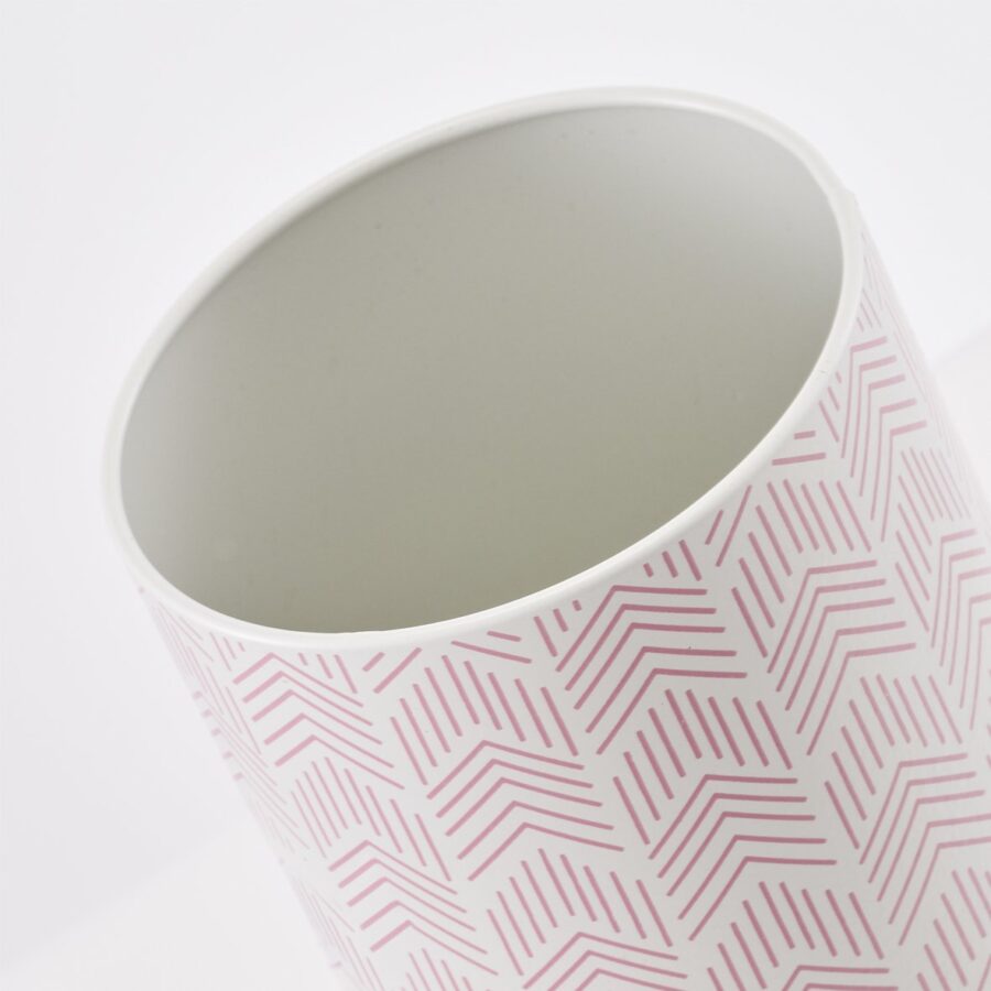 Vorratsdose m. Bambusdeckel, 1000 ml, Metall, rosé – Ansicht 4