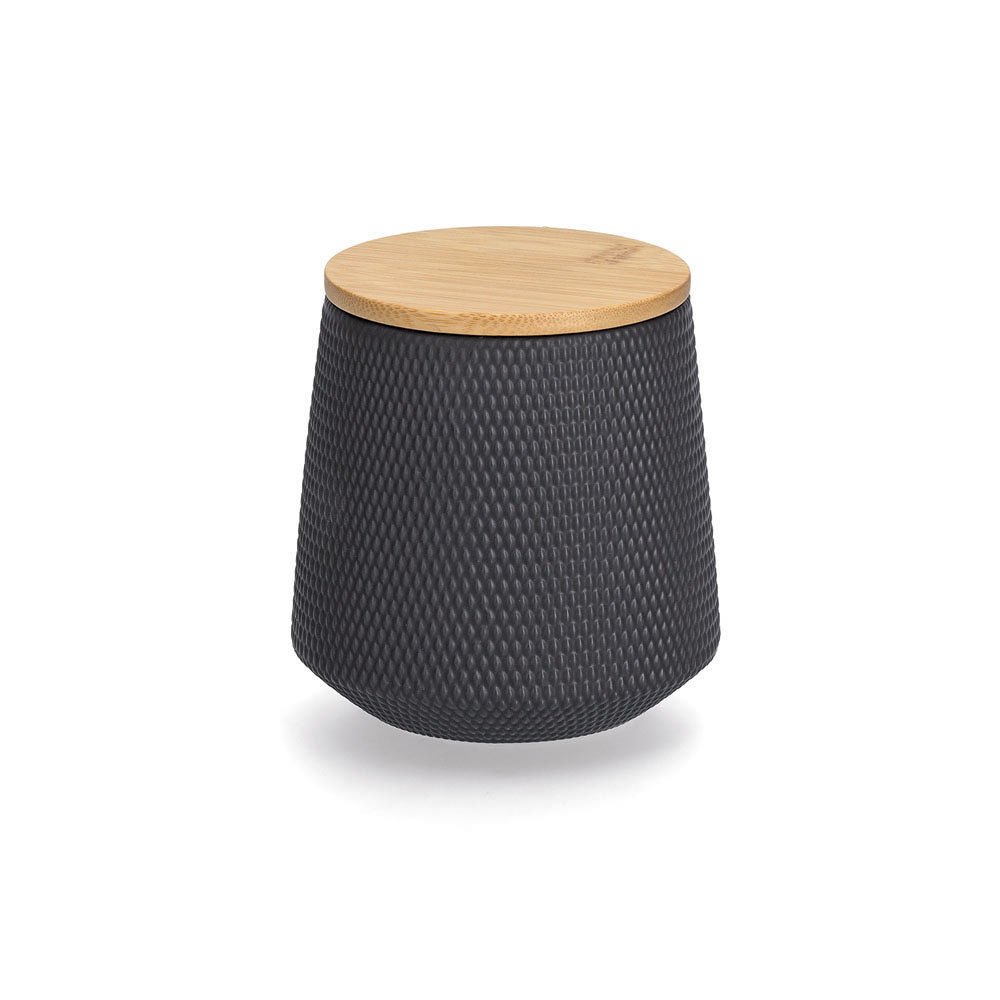 Vorratsdose m. Bambusdeckel, 580 ml, Keramik,