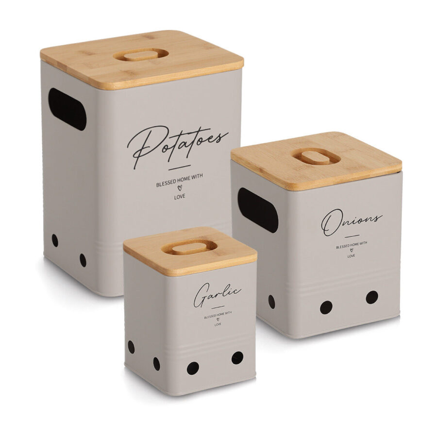 Vorratsdose "Potatoes" mit Bambusdeckel, 5100 ml, – Ansicht 3