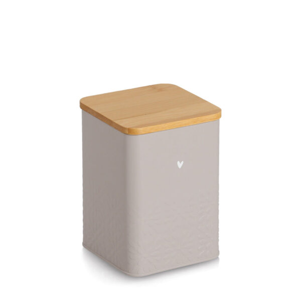 Vorratsdose "Heart" mit Bambusdeckel, 950 ml,