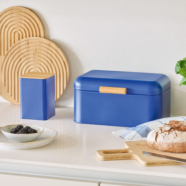 Vorratsdose mit Bambusdeckel, 1100 ml, Metall, – Lifestyle 1