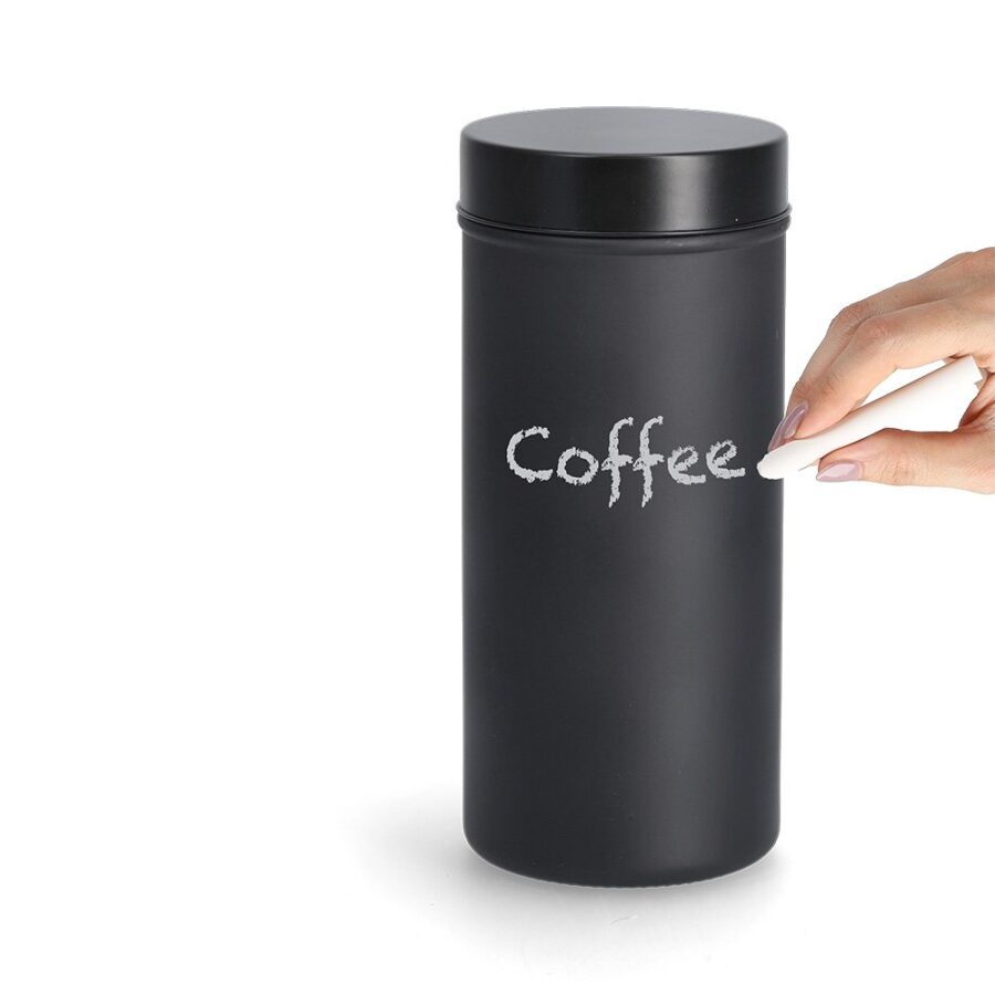 Vorratsglas m. Metalldeckel, 1250 ml, schwarz – Ansicht 5