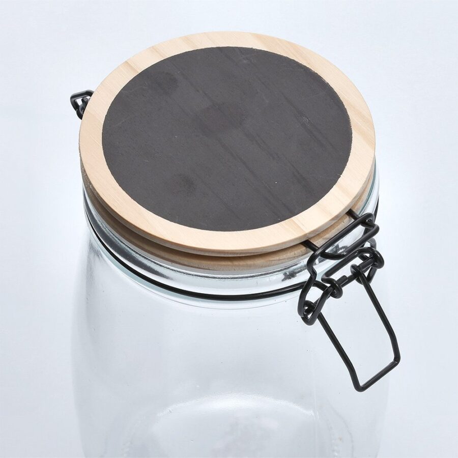 Vorratsglas m. Bügelverschluss, 1000 ml, Kiefer – Ansicht 2