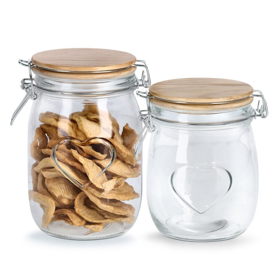 Vorratsglas "Heart" m. Bügelverschluss, 1000 ml, – Ansicht 3