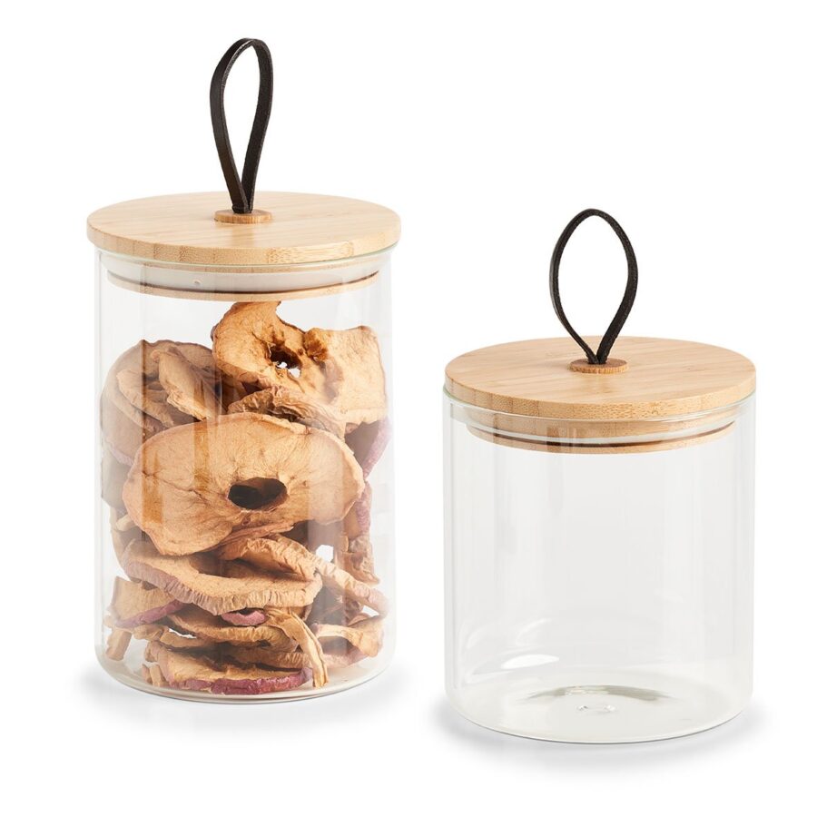 Vorratsglas m. Bambusdeckel, 1100 ml – Ansicht 5