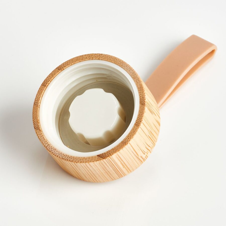 Trinkflasche "to go" m. Bambusdeckel, 560 ml – Ansicht 3