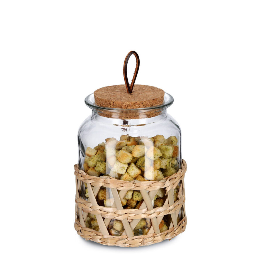 Vorratsglas "Boho" m. Korkdeckel, 1000 ml – Ansicht 5