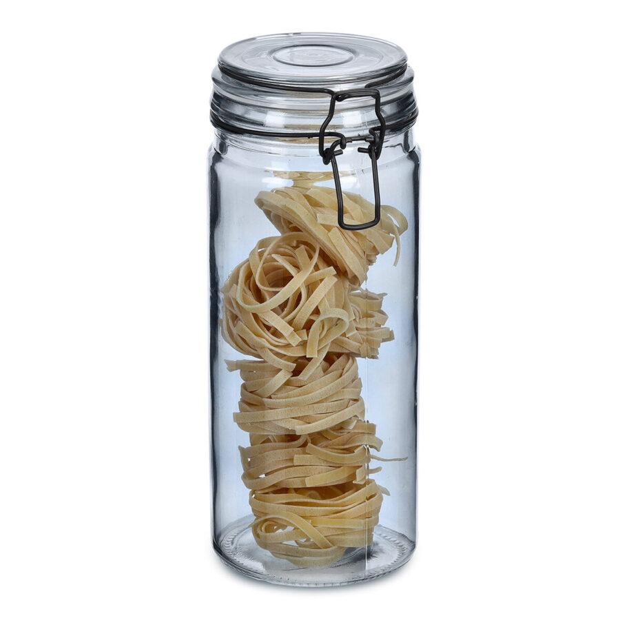 Vorratsglas m. Bügelverschluss, 1000 ml, grau – Ansicht 3