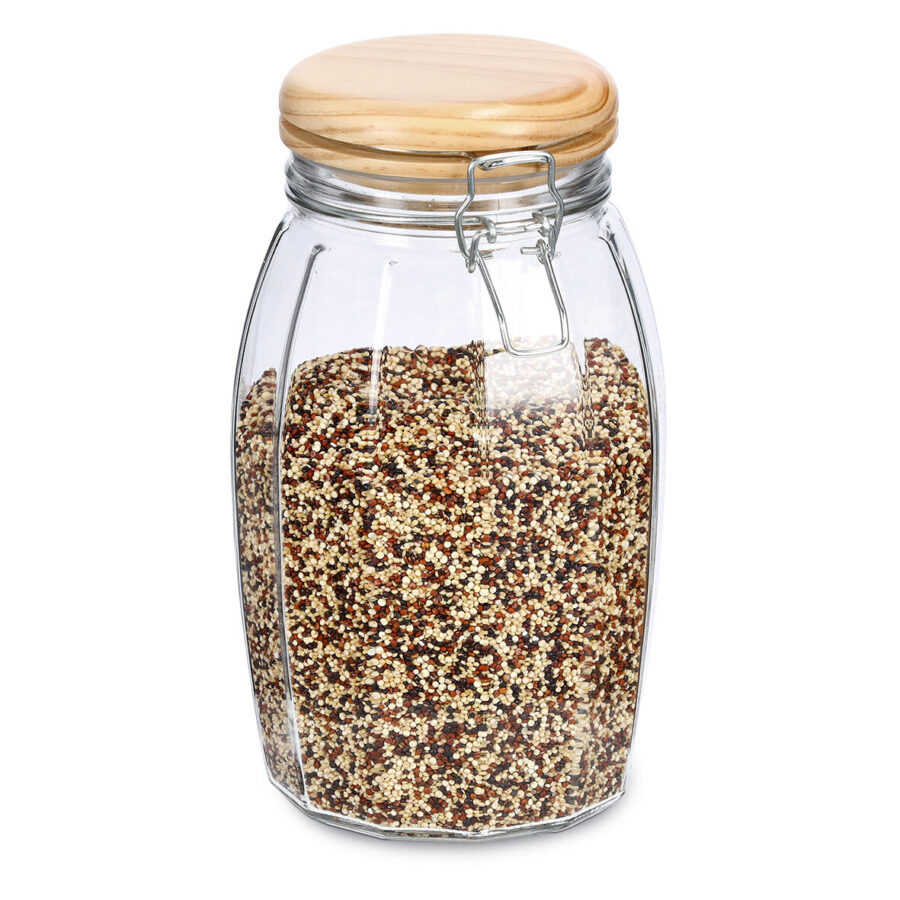 Vorratsglas m. Bügelverschluss, 1850 ml, Kiefer – Ansicht 4