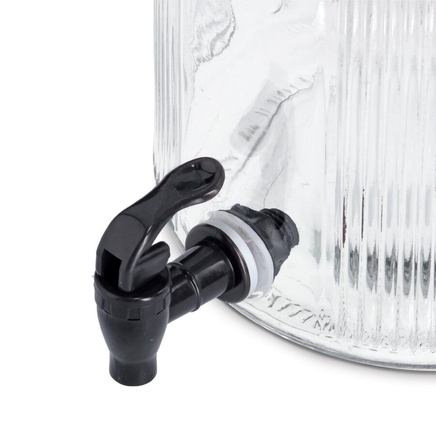 Getränkespender, 3900 ml, Glas/Metall – Ansicht 2