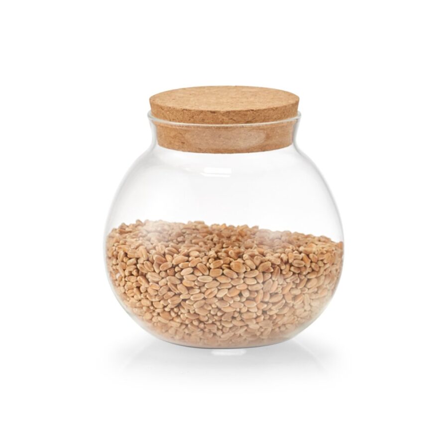 Vorratsglas m. Korkdeckel, 500 ml – Ansicht 3