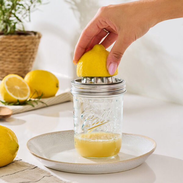 Saftpresse, 450 ml, Glas/Edelstahl – Lifestyle 1