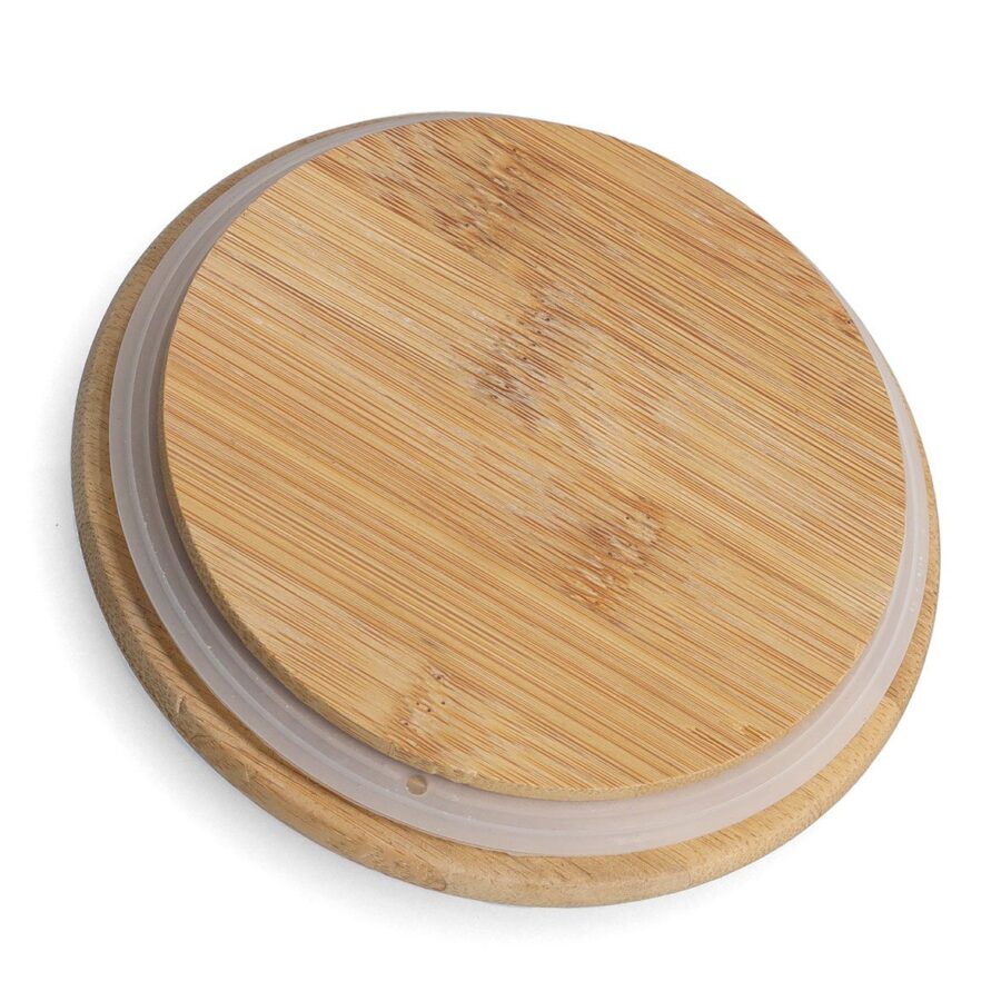 Vorratsdose m. Bambusdeckel, 1500 ml, Keramik, – Ansicht 2