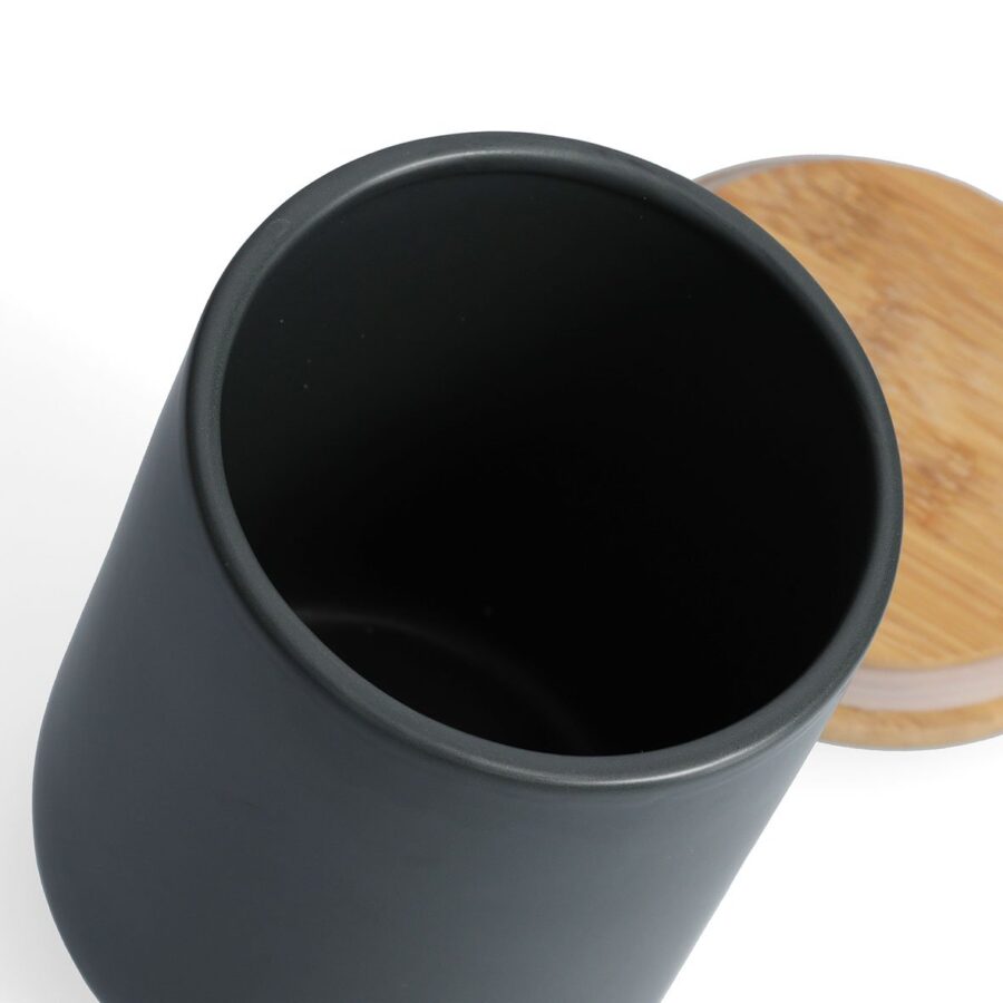 Vorratsdose m. Bambusdeckel, 1500 ml, Keramik, – Ansicht 4