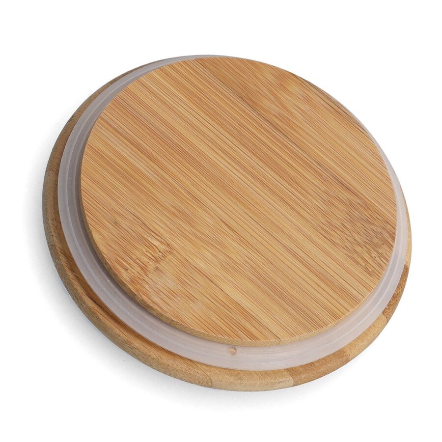 Vorratsdose m. Bambusdeckel, 1500 ml, Keramik, – Ansicht 2