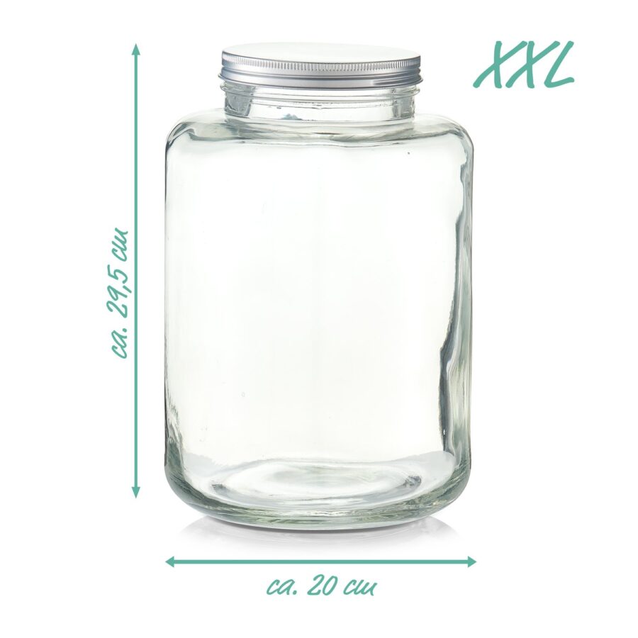 Vorratsglas m. Metalldeckel, 7000 ml – Ansicht 3