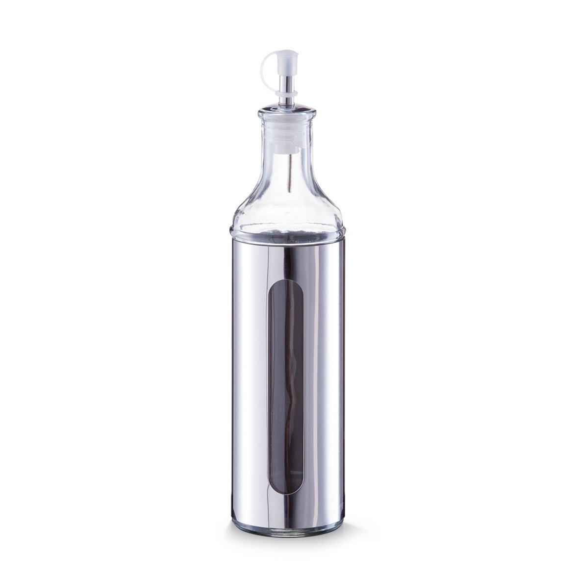 Essig-/Ölflasche, 500 ml, Glas/Edelstahl