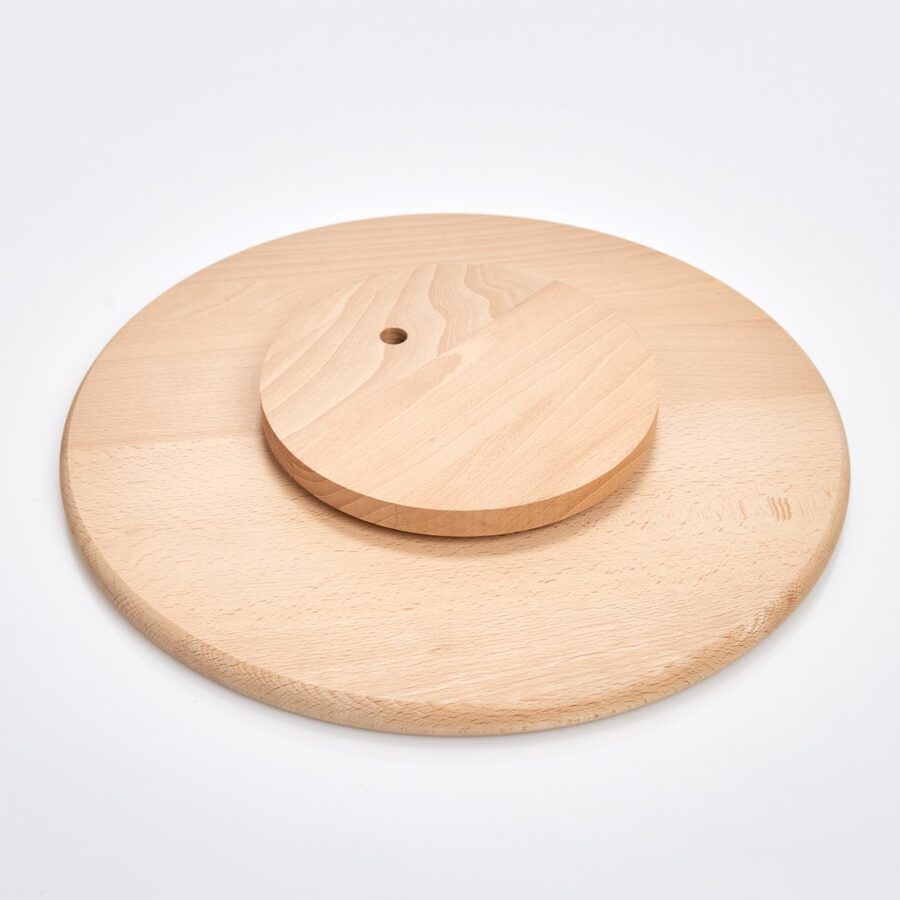 Dreh-/Servierplatte, Buche – Ansicht 3