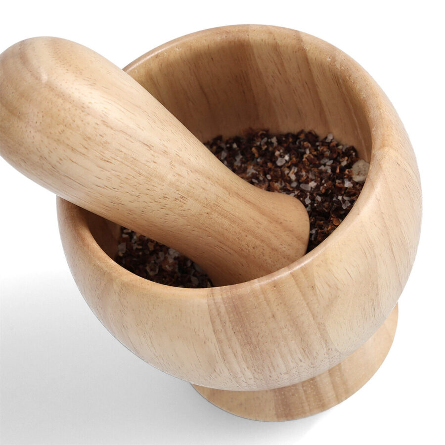 Mörser & Stößel-Set, Gummibaum – Ansicht 5