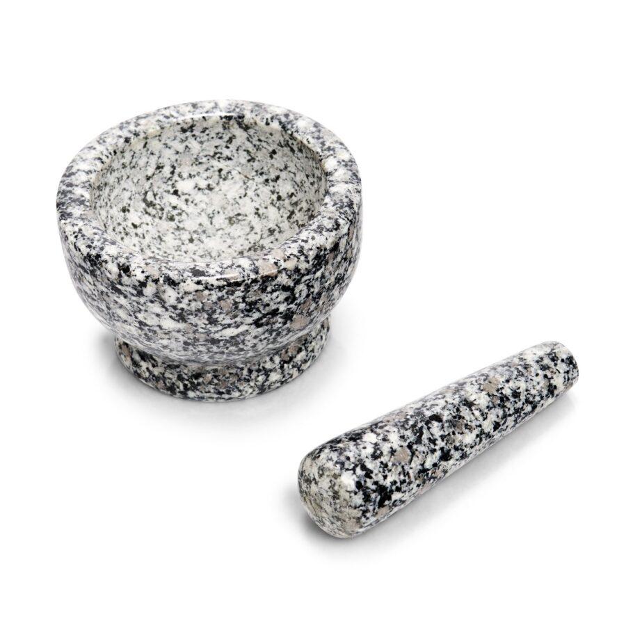 Mörser & Stößel-Set, Granit, grau – Ansicht 2
