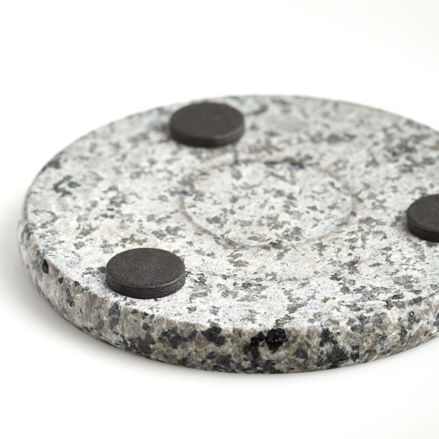 Glasuntersetzer-Set, 4-tlg., Granit – Ansicht 3