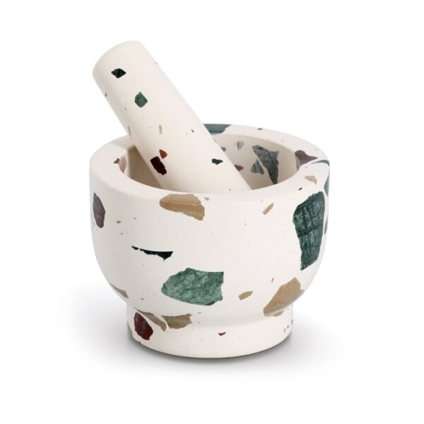 Mörser & Stößel-Set, Terrazzo