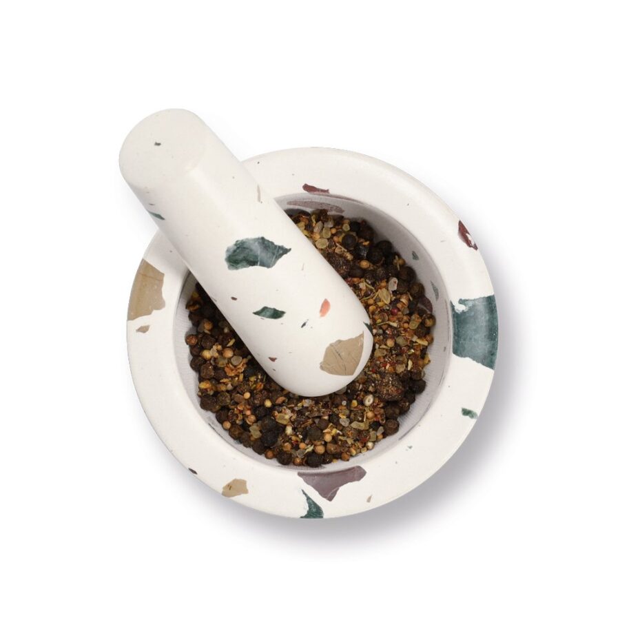 Mörser & Stößel-Set, Terrazzo – Ansicht 3