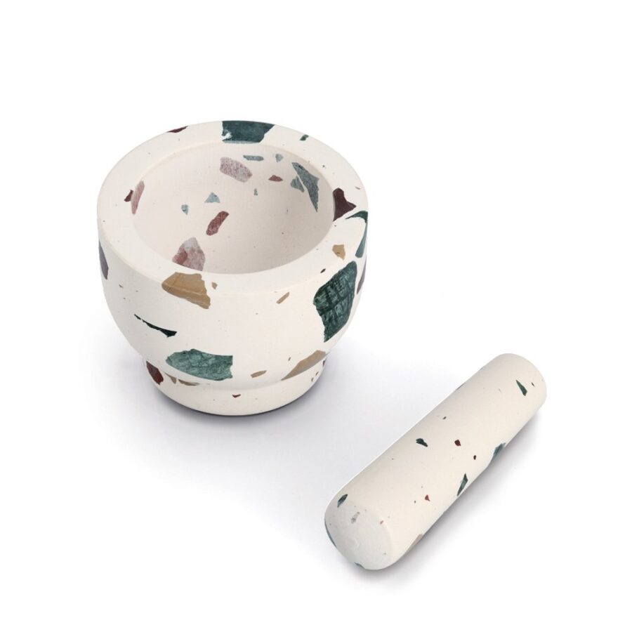 Mörser & Stößel-Set, Terrazzo – Ansicht 4