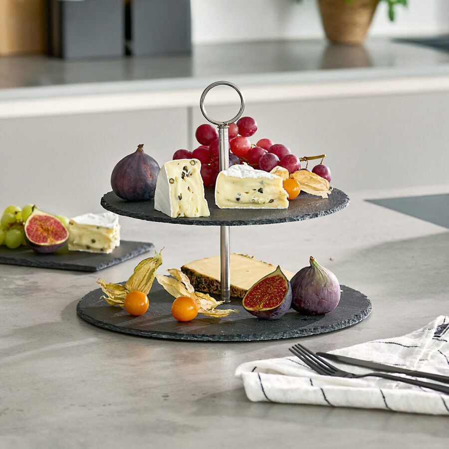 Etagere, Schiefer/Metall – Lifestyle 1