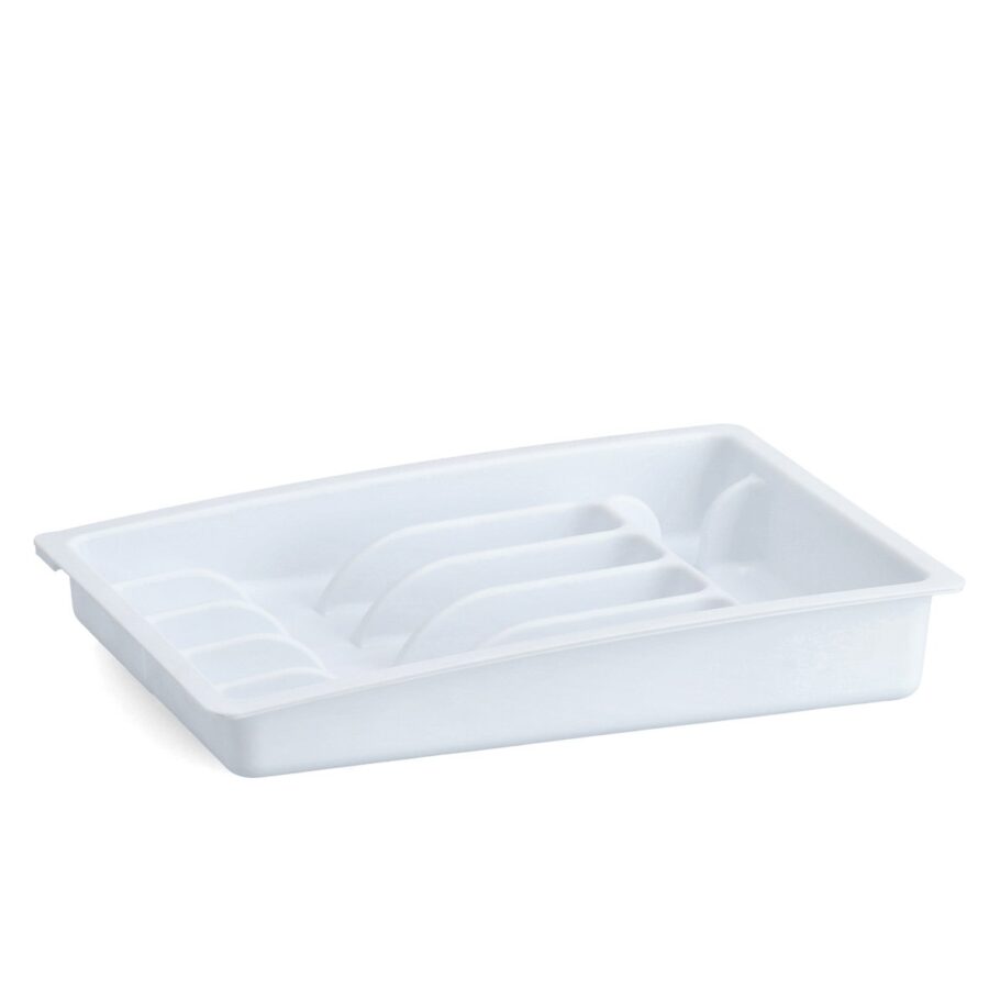 Besteckkasten, ausziehbar, Kunststoff, weiß – Ansicht 2