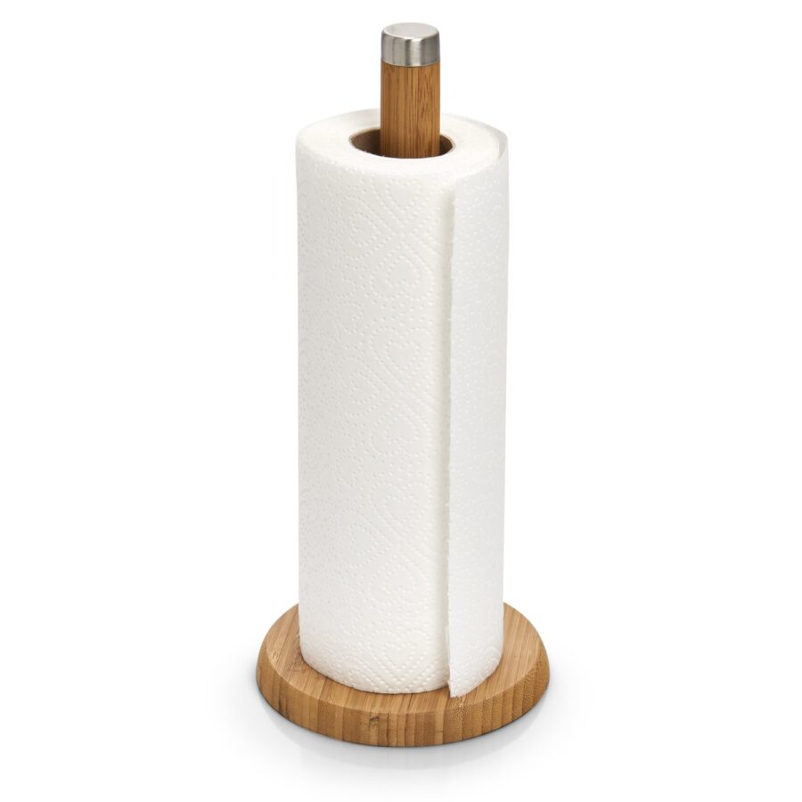 Küchenrollenhalter, Bambus/Edelstahl – Ansicht 2