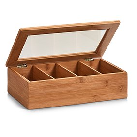 Teebeutelbox, Bambus/Acryl – Ansicht 3
