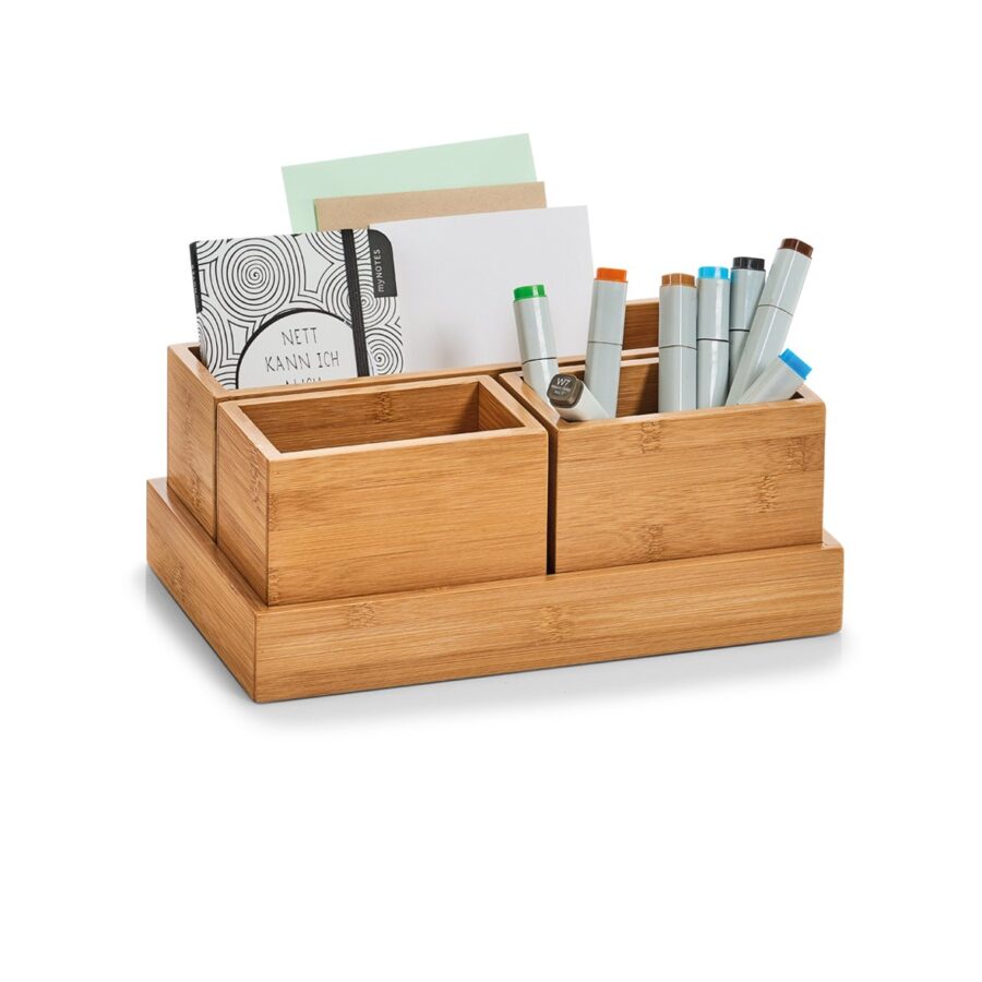 Organizer-Set, 4-tlg.,Bambus – Ansicht 4