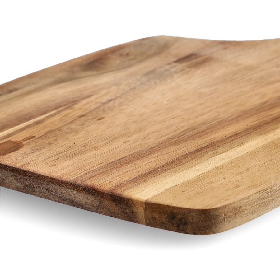 Schneide-/Servierbrett mit Griff, Akazie – Ansicht 2