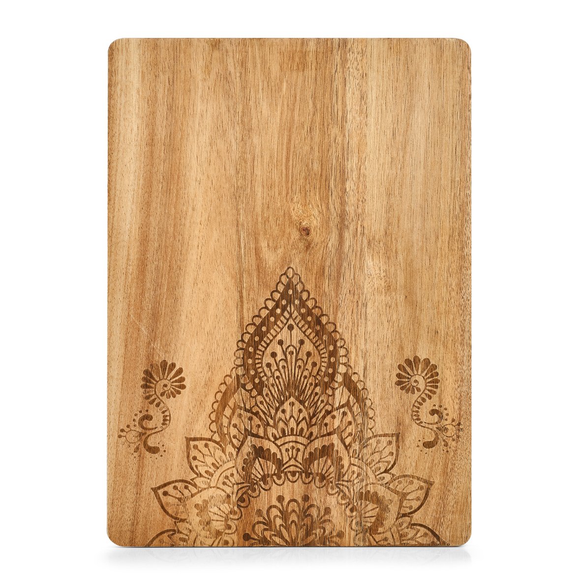 Schneide-/Servierbrett m. Print, Akazie