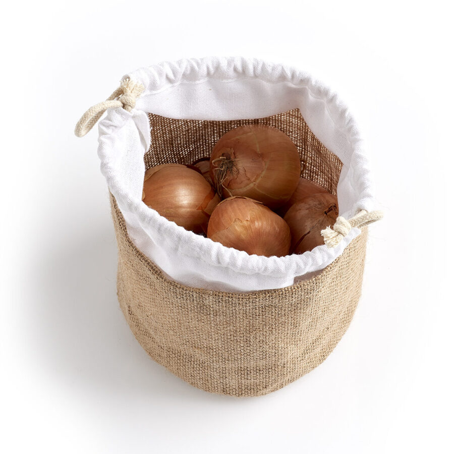 Aufbewahrungsbeutel, Jute/Baumwolle – Ansicht 4