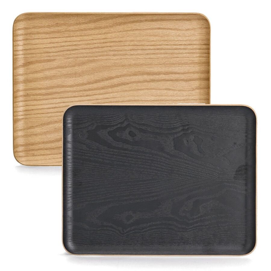 Serviertablett, Holz/Eichefurnier – Ansicht 6