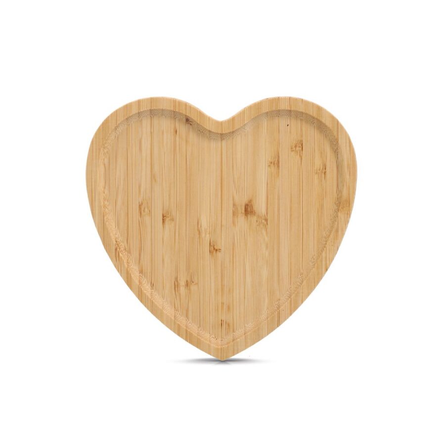 Serviertablett "Herz", Bambus – Ansicht 2