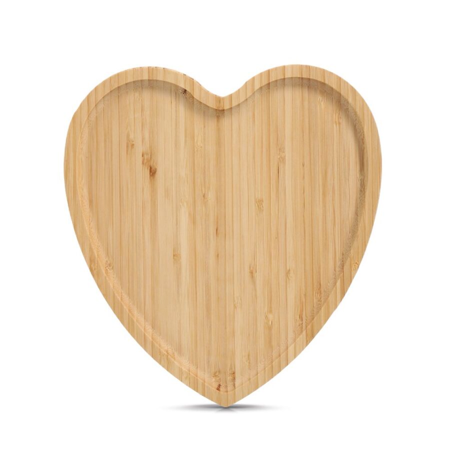 Serviertablett "Herz", Bambus – Ansicht 2
