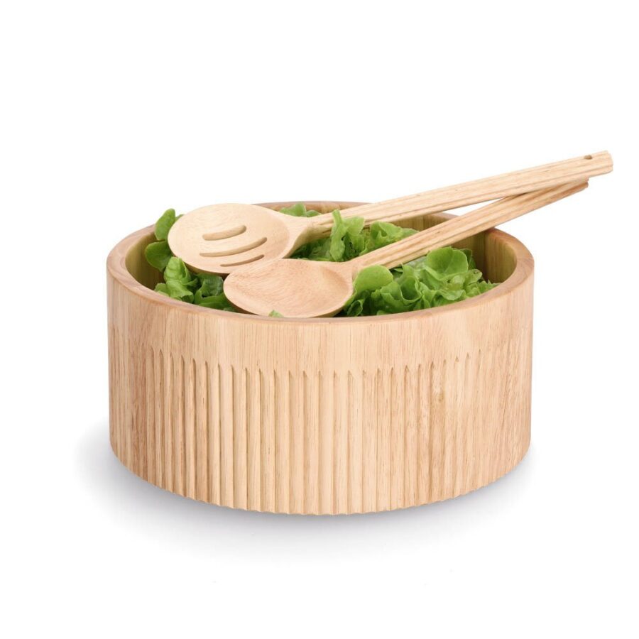 Schale "Stripes", Gummibaum – Ansicht 2