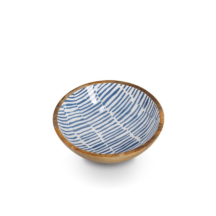 Schale, Mangoholz, blau – Ansicht 4