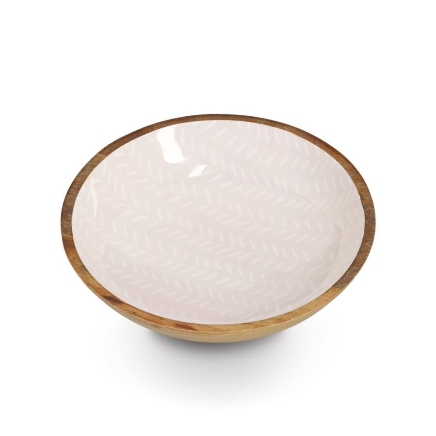 Schale, Mangoholz, beige – Ansicht 2