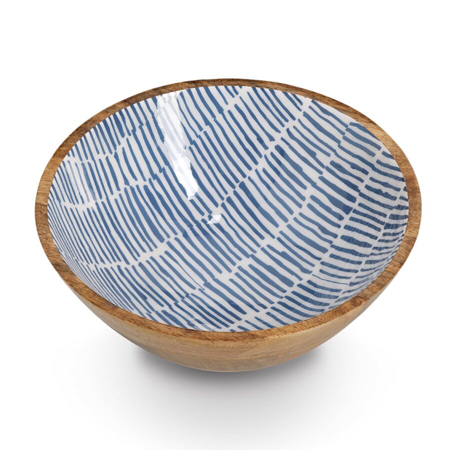 Schale, Mangoholz, blau – Ansicht 2