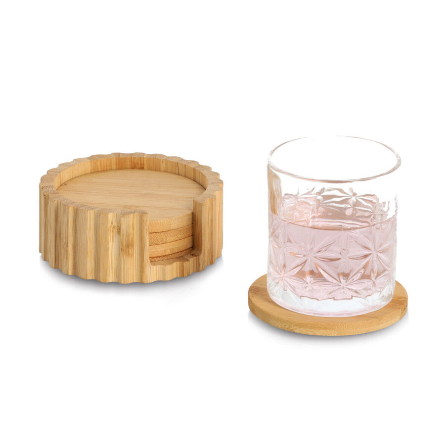 Glasuntersetzer-Set, 6-tlg., Bambus – Ansicht 2