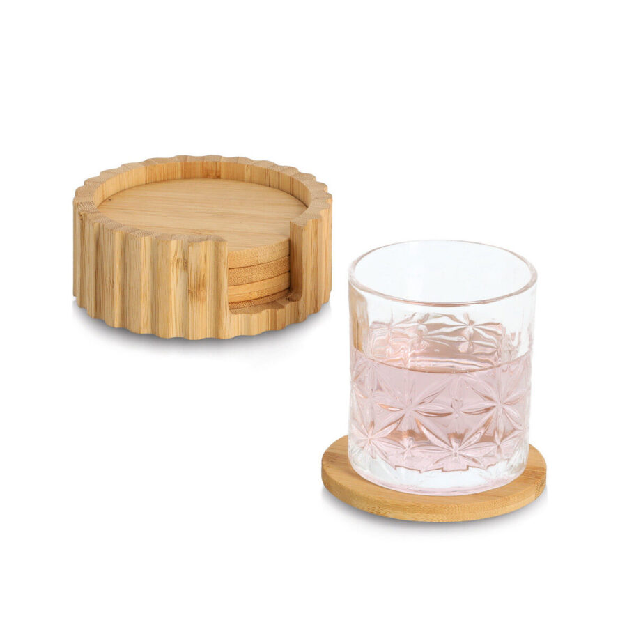 Glasuntersetzer-Set, 6-tlg., Bambus – Ansicht 3