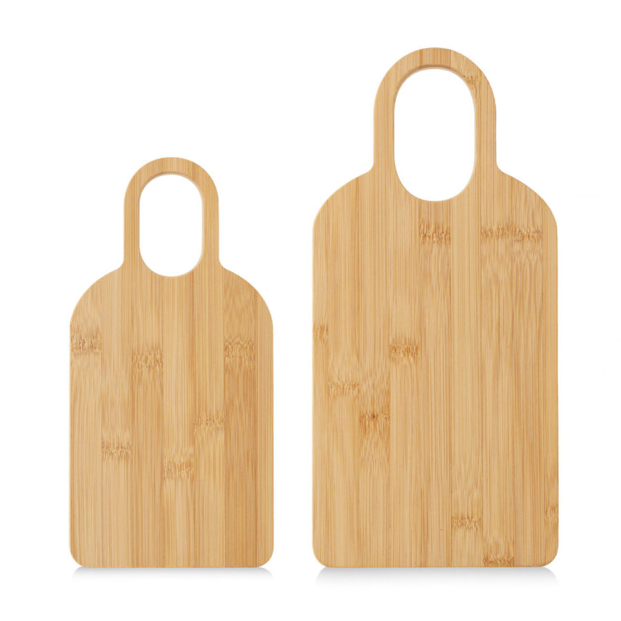Schneide-/Servierbrett mit Griff, Bambus – Ansicht 3