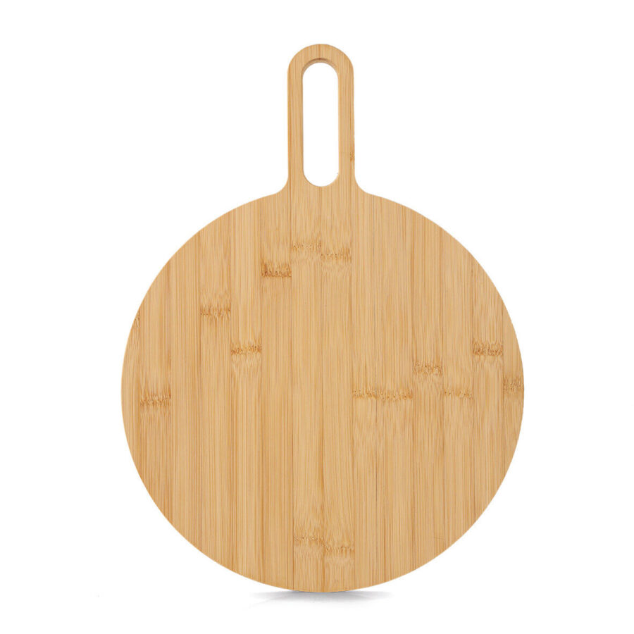 Schneide-/Servierbrett mit Griff, Bambus – Ansicht 3