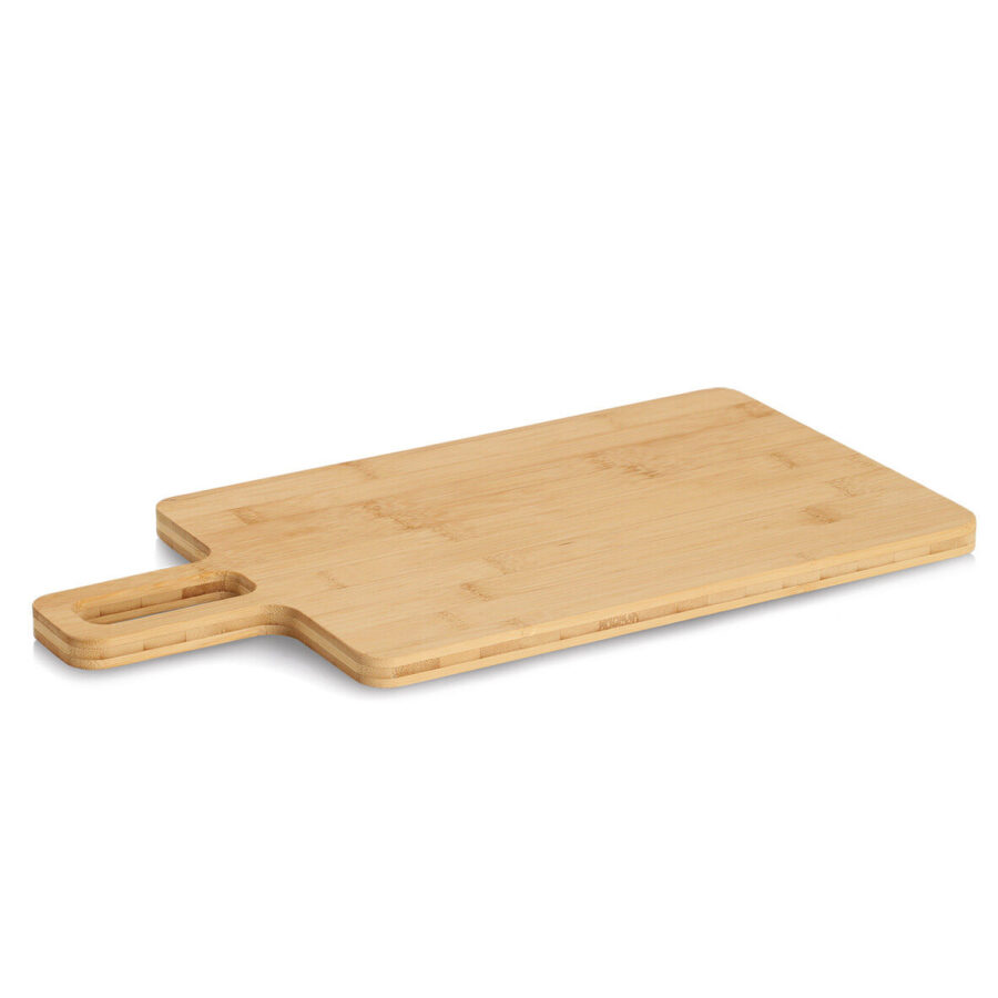 Schneide-/Servierbrett mit Griff, Bambus